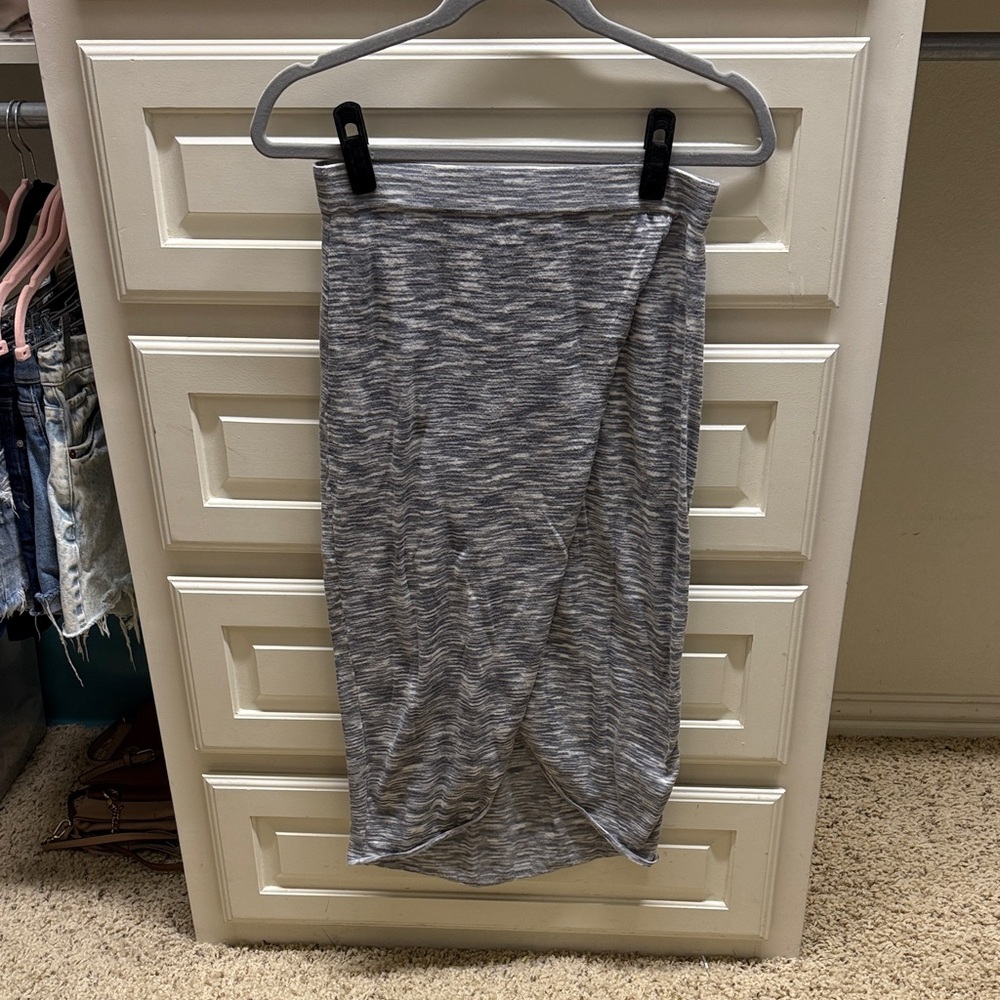 BCBGeneration Heather Gray Pencil Skirt